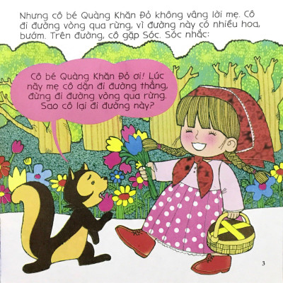 Bé Tập Kể Chuyện - Cô Bé Quàng Khăn Đỏ (Tái Bản 2022)