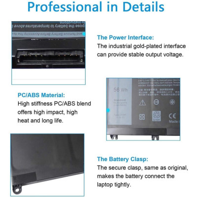 Pin Tương Thích Cho Laptop Dell Vostro 15 7570 7580 - Hàng Nhập Khẩu New Seal TEEMO PC TEBAT1448