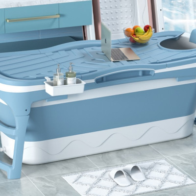 Bồn Tắm Gấp Gọn Người Lớn Dài 118cm Chất Liệu Silicon Cao Cấp, Thiết Kế Chắc Chắn, An Toàn -hàng chính hãng