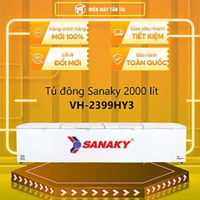VH-2399HY3 - Tủ đông Sanaky inverter 2000 lít VH-2399HY3 - Hàng chính hãng
