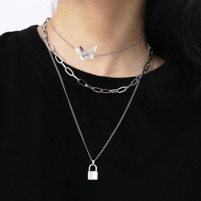 Dây chuyền cánh bướm 3D 3 lớpđộc lạ chất