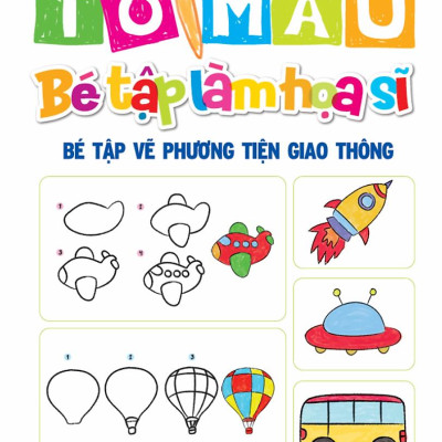 Sách - Bộ Sách Tô Màu - Bé Tập Làm Họa Sĩ (Bộ 4 Cuốn)