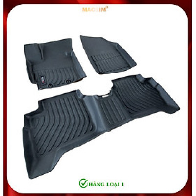 Thảm lót sàn xe ô tô Suzuki Swift 2019-nay (sd) Nhãn hiệu Macsim chất liệu nhựa TPE cao cấp màu đen