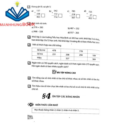 Sách: Rèn Kĩ Năng Học Tốt Toán Lớp 3 - Hỗ Trợ Phát Triển Năng Lực Giải Toán