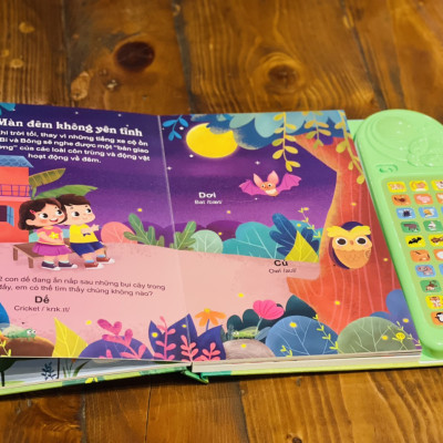 SÁCH ÂM THANH 30 NÚT- THẾ GIỚI ĐỘNG VẬT- Minh Trang– Thu Nấm tranh –Đinh Tị-NXB Thanh Niên