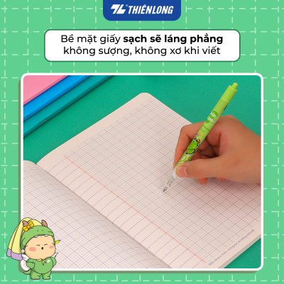 [TẶNG 01 CUỐN] Combo 5 Tập học sinh 80 trang 4 ô ly vuông 2.5mm 100gsm NB-123 Thiên Long - Mẫu ngẫu nhiên