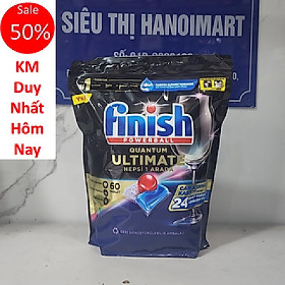 Viên rửa Finish Quantum/ Quantum max 60v (dùng cho máy rửa chén bát)