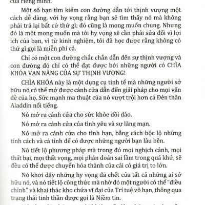 Chìa Khóa Vạn Năng Của Sự Thịnh Vượng (Sbooks) 