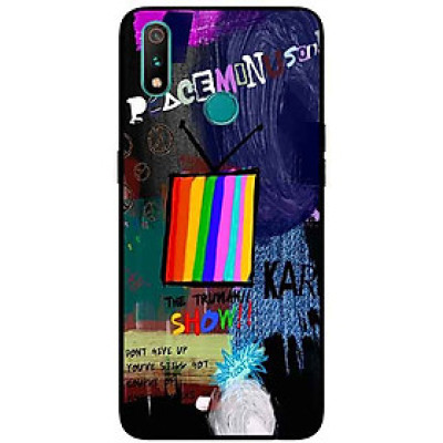 Ốp Lưng in cho Realme 3 Mẫu Peace Tivi - Hàng Chính Hãng
