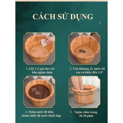 100 Túi Lọc Thảo Dược Ngâm Chân Dành Cho Người Đau Khớp, Mất Ngủ Giúp Hết Tê Buồn Tay Chân, Giải Tỏa Căng Thẳng 