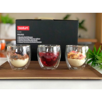 Bộ 2 cốc (ly) thủy tinh 2 lớp Bodum Pavina 4558-10, dung tích 250ml | Hàng chính hãng