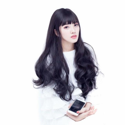 Tóc giả cao cấp nguyên đầu xoăn đuôi- tặng lưới chùm tóc