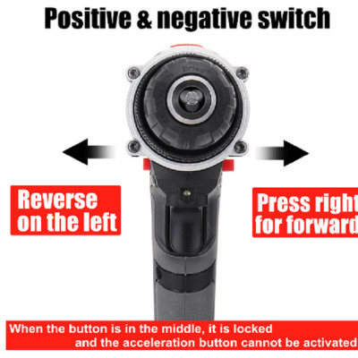 Bộ máy khoan pin RAKUTEN 28V khoan tường, khoan sắt, khoan bê tông máy 2 pin, đảo chiều và mũi khoan