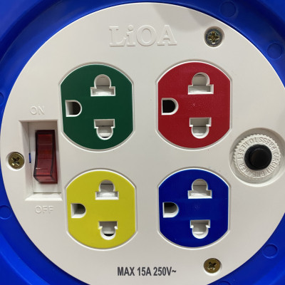 Ổ cắm kéo dài quay tay Rulo phổ thông LiOA (QT50-2-15A)