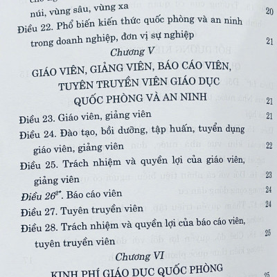 Luật Giáo Dục Quốc Phòng Và An Ninh Năm 2013 (Sửa Đổi, Bổ Sung Năm 2018, 2025)