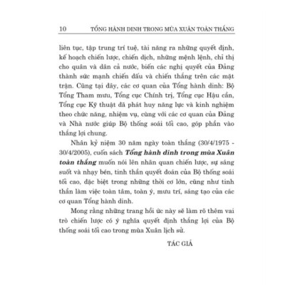 Sách - Tổng Hành Dinh Trong Mùa Xuân Toàn Thắng (Hồi Ức) - SBOOKS