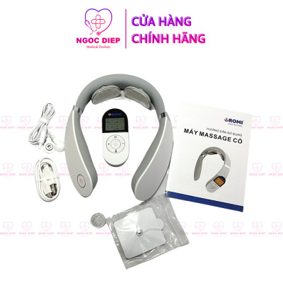 Máy massage cổ vai gáy OROMI OMI-B19 thế hệ mới cho người làm văn phòng sử dụng sóng EMS, có điều khiển