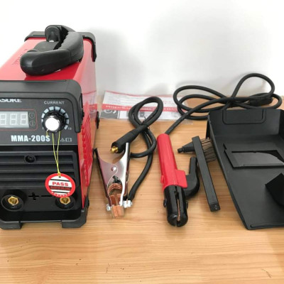 Máy hàn que điện tử Sasuke MMA 200S (200A, hàn liên tục que 2.5mm-3.2mm)- Hàng chính hãng