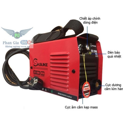 [chính hãƞg] Máy hàn que SASUKE 200Z,  Máy hàn que 2.5 - 3.2mm ,100% Dây đồng, Bảo hành 1 năm