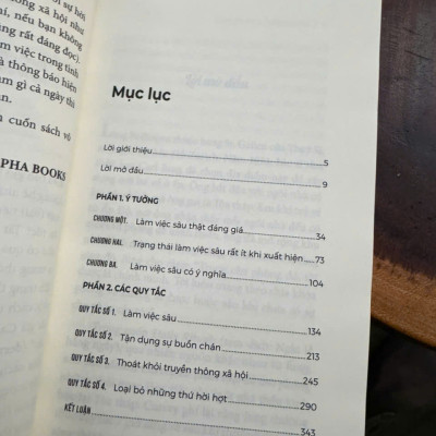 DEEP WORK - LÀM RA LÀM CHƠI RA CHƠI: Bí Quyết Làm Việc Sâu Để Thành Công Trong Thế Giới Nhiều Xao Nhãng – Cal Newport - Mai Anh dịch – Alphabooks - NXB Công Thương