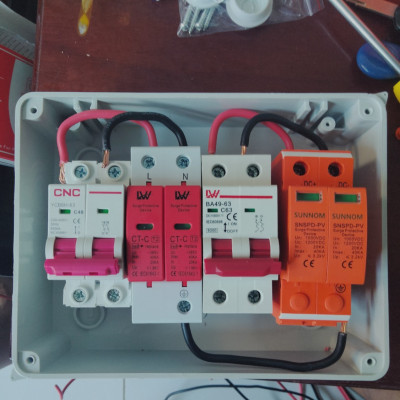 combo tủ điện 1 string, 2 string, 3 string ngoài trời chống nước hệ 1 pha từ 3KWp - 20KWp cho hệ thống điện mặt trời