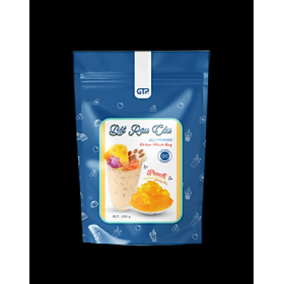 Bột Rau Câu (Jelly) hương Đào(200g/gói), Bột rau câu (Jelly) giòn dẻo