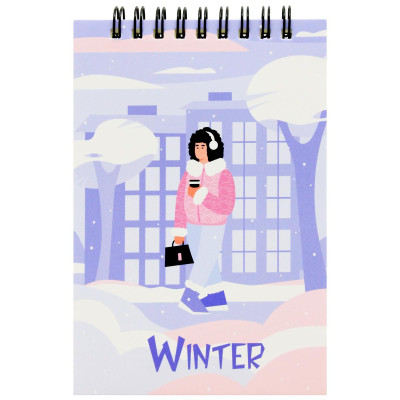 Sổ Lò Xo Note 4 Mùa A6 - Kẻ Ngang - 160 Trang 80gsm - The Sun - Winter