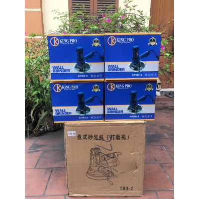 Máy Đánh Bóng Tường Làm Sơn Bả KING PRO 180-2 Công Suất 720W- Đầy đủ phụ kiên đi kèm.