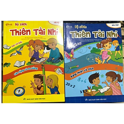Combo 2Q Sách Phát Triển Trí Tuệ Cho Trẻ Nhỏ:   Thiên Tài Nhí - Chữ Viết Tay - Bảng Nhân Và Chia +  Thiên Tài Nhí -  Đọc Và Hiểu - Cân Nặng Và Đo Lường