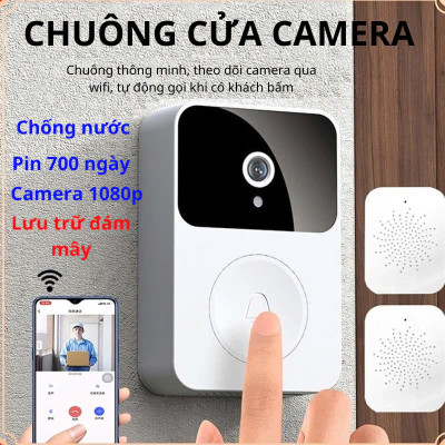 Chuông Cửa Camera WiFi Thông Minh Báo Video, Hình Ảnh Qua App - Bản Cao Cấp Mẫu Mới, ĐÈN TRANG TRÍ , ĐỒNG HỒ TREO TƯỜNG