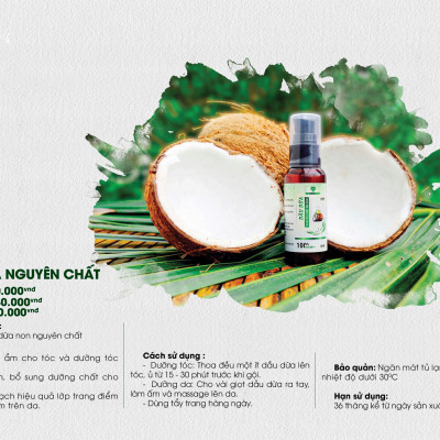TINH DẦU DỪA NGUYÊN CHẤT MẸ KEN (50ml)