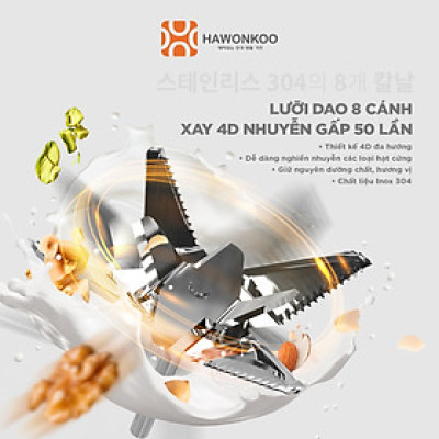 Máy Làm Sữa Hạt Hawonkoo SMH-121 10 chế độ nấu 900W 1200ML Hàng Chính Hãng Bảo Hành 12 Tháng - Thương Hiệu Hàn Quốc