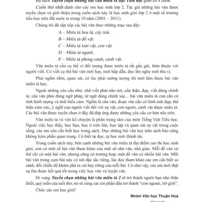 Tuyển Chọn Những Bài Văn Miêu Tả 2_ML