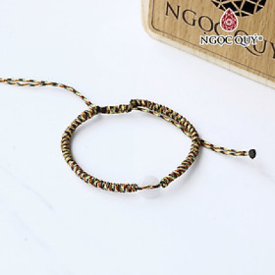 Vòng tay đồng điếu thắt dây đa sắc - Ngọc Quý Gemstones