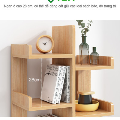 Giá Sách Hình Cây Có Hộc Đựng Đồ Phong Cách Nordic Thương Hiệu IGA - GP171