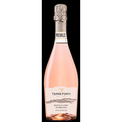 Rượu vang nổ Terre Forti, Novebolle Rose Sparkling, Extra Dry, Romagna DOC