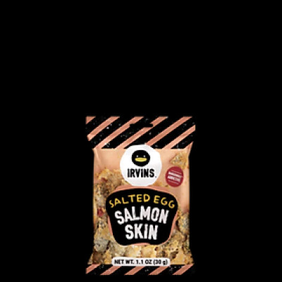 Da cá hồi trứng muối 30g IRVINS - Mini Salted Egg Salmon Skin 30g