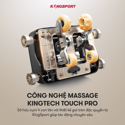 Ghế massage KINGSPORT G91 cao cấp con lăn 3D với 15 bài tập, chế độ quét cơ thể thông minh, túi khí massage chân cao