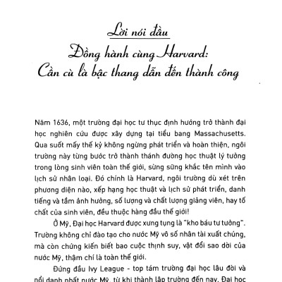 Harvard Bốn Rưỡi Sáng - Bí Kíp Thành Công Của Harvard Dành Cho Bạn Trẻ