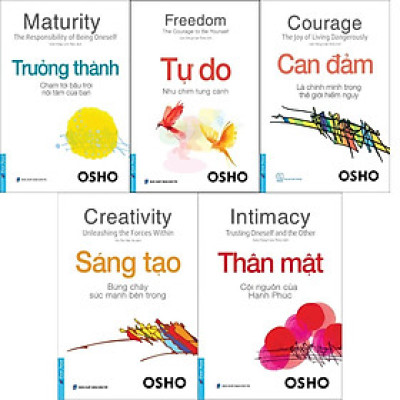 Bộ Sách Osho - Combo Sách Osho Bộ 5 Cuốn - Combo Sách Phát Triển Bản Thân Sống Tỉnh Thức - Bìa mềm - First News