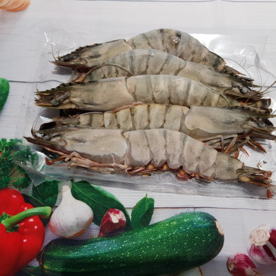 Tôm sú nguyên con sinh thái Seaprodex kích cỡ 5 con/hộp , 500gr