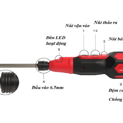 Máy vặn vít cầm tay Hybro HIT-K01-4BIT