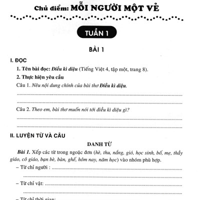 Vở Ôn Tập Cuối Tuần Tiếng Việt 4 (Dùng Kèm SGK Kết Nối Tri Thức Với Cuộc Sống) _HA