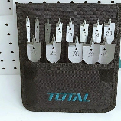 BỘ MŨI KHOAN GỖ ĐẦU DẸP 13 CHI TIẾT TOTAL TACSD70131