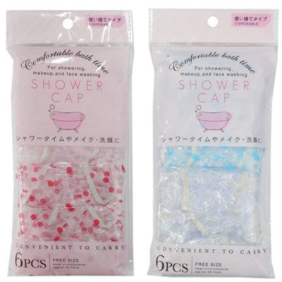 Set 06 mũ tắm trùm đầu chấm bi free size