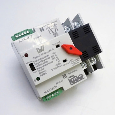 Cầu Dao Chuyển Nguồn Tự Động – 100A Công Suất Lớn, Không Mất Điện Khi Chuyển Nguồn Không Bị Mất Điện