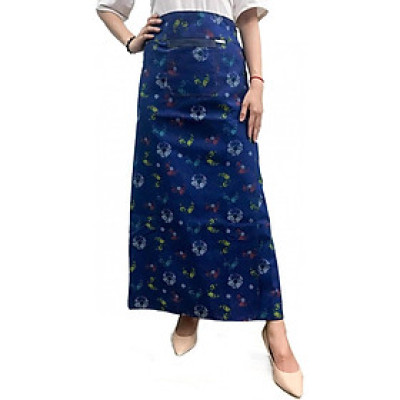 Váy chống nắng Jean xẻ tà - màu nhã nhặn ngẫu nhiên