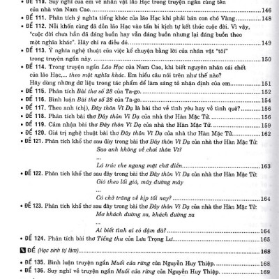 270 Đề và Bài văn hay 12 (Dùng chung cho các bộ SGK)