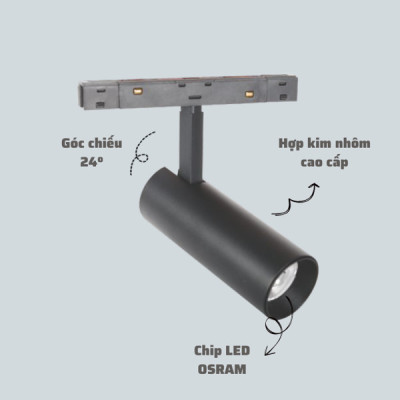Đèn rọi ray nam châm Spotlight GSNCSP công suất 12W / 20W
