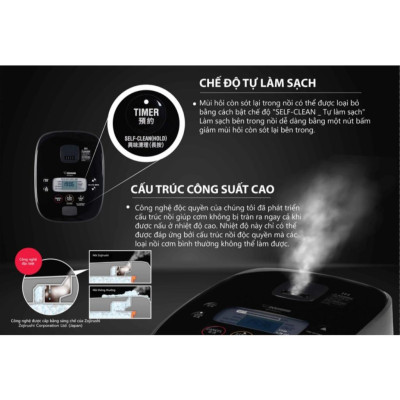 Nồi cơm điện tử cao tần Zojirushi 1L NW-QAQ10-BA, sản xuất tại Nhật Bản, bảo hành 3 năm|HÀNG CHÍNH HÃNG